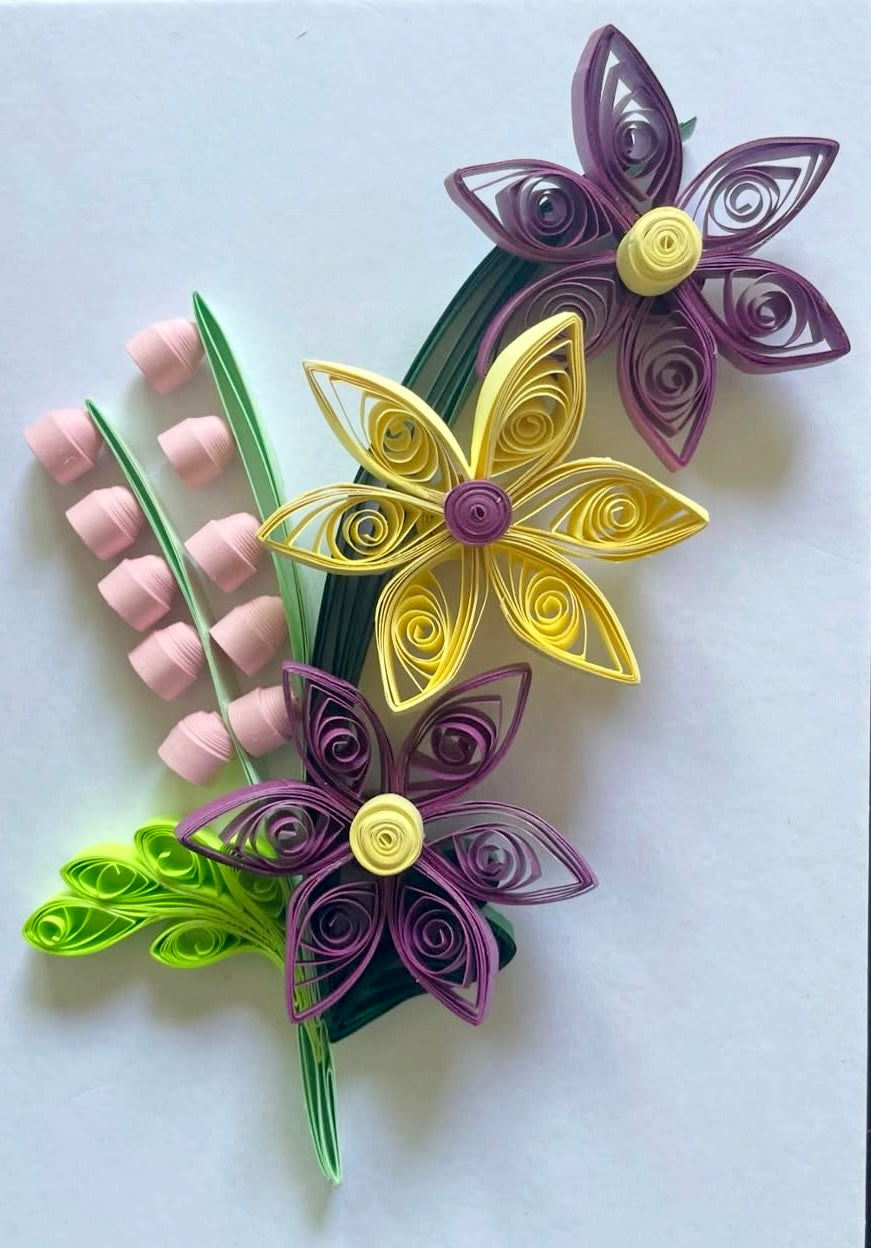 Custom Quilled Floral Artwork – Handmade & Framed Paper Art