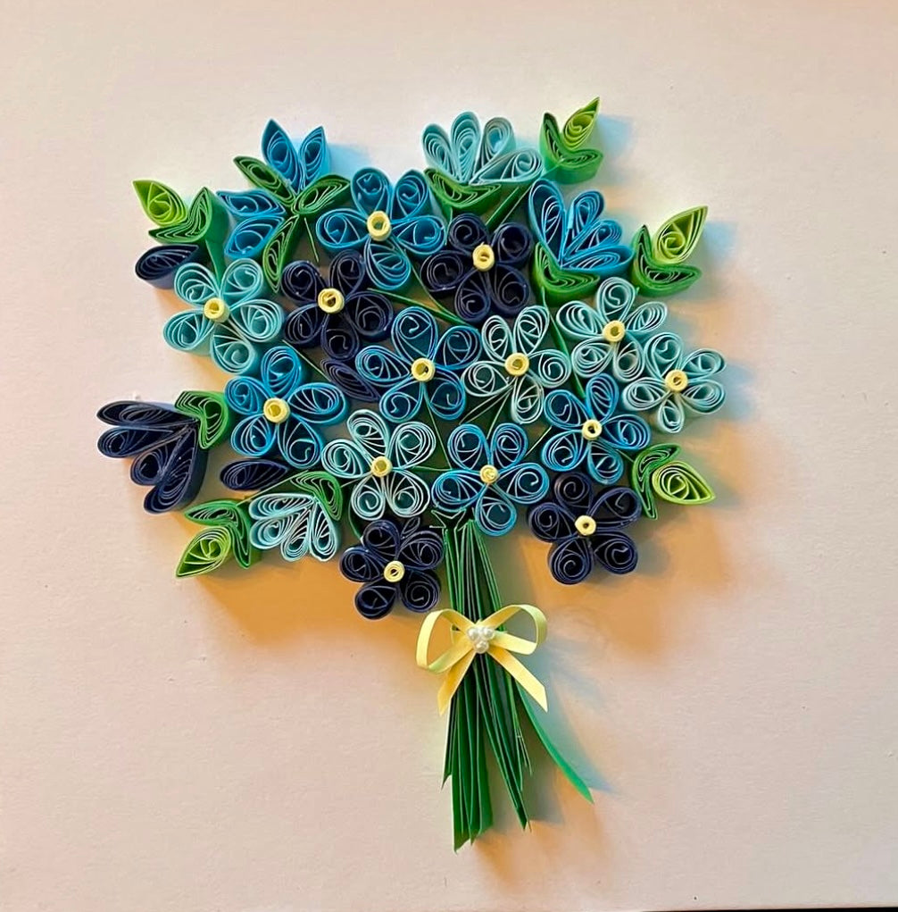 Custom Quilled Floral Artwork – Handmade & Framed Paper Art
