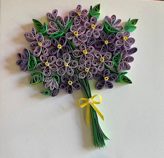 Custom Quilled Floral Artwork – Handmade & Framed Paper Art